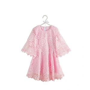 Wholesale Baby Girls Party Princess Lace Dress One Piece Kids Clothing Stylish Baby Fancy Frocks
