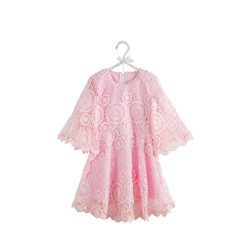 Wholesale Baby Girls Party Princess Lace Dress One Piece Kids Clothing Stylish Baby Fancy Frocks