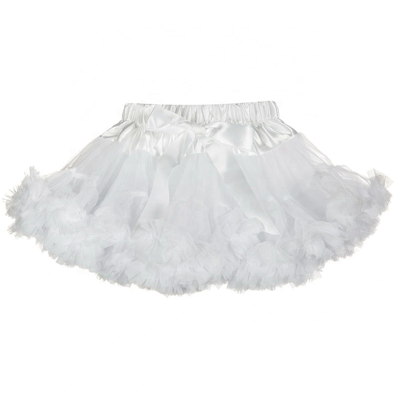 Trendy Dark Grey Fluffy Tulle Ballet Tutu Petticoat for Kids Girls Party
