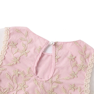 Modern Golden Lace Long Sleeve Baby Rompers for Infant and Toddler Spring and Autumn Season