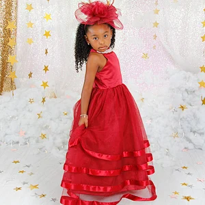 Simple Ball Gown Hot Pink Tulle Flower Girl Dresses O-Neck Kids Dresses