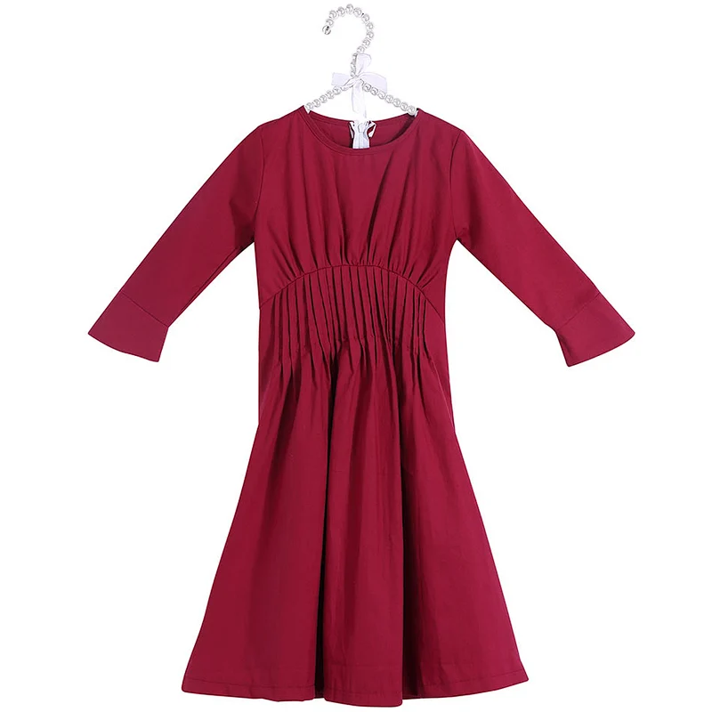 Hot Sale Boutique  Baby Dresses for  Wedding  Clothes  Sleeveless Ruffle Waist Dress For Girl