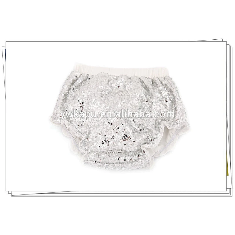 Infant Toddler Children Clothing Sequin Baby Bloomer , Adorable Baby Diaper, Wholesale Baby Sequin Shorts