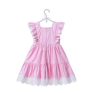 Manufacturer Direct Selling Kids Baby Girls Soft Cotton Dress Flower Girls Dress