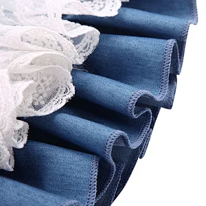 Best Quality Kid Cotton Trouser Infant Denim Short Baby Girl Lace Denim Shorts