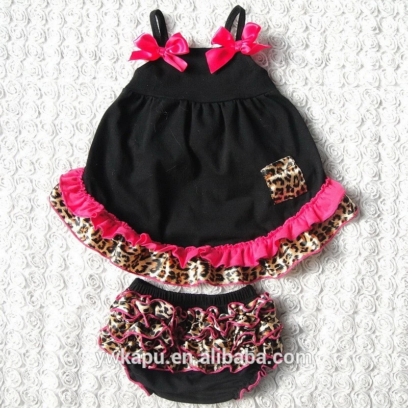 2018 Summer Girls Swing Dress & Bloomer Kids Outfits Infant Baby Set Persnickety Children Clothes