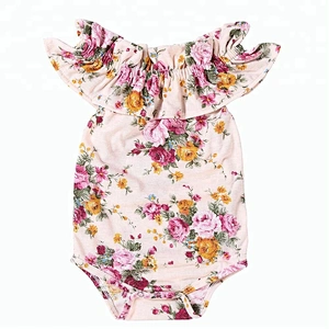 2018 Summer outdoor sleeveless stylish girl jumpsuit baby bodysuit