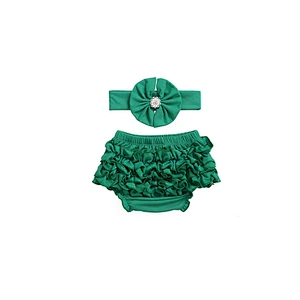 High quality toddler girls shorts boutique  shorts baby girl bloomers with headband