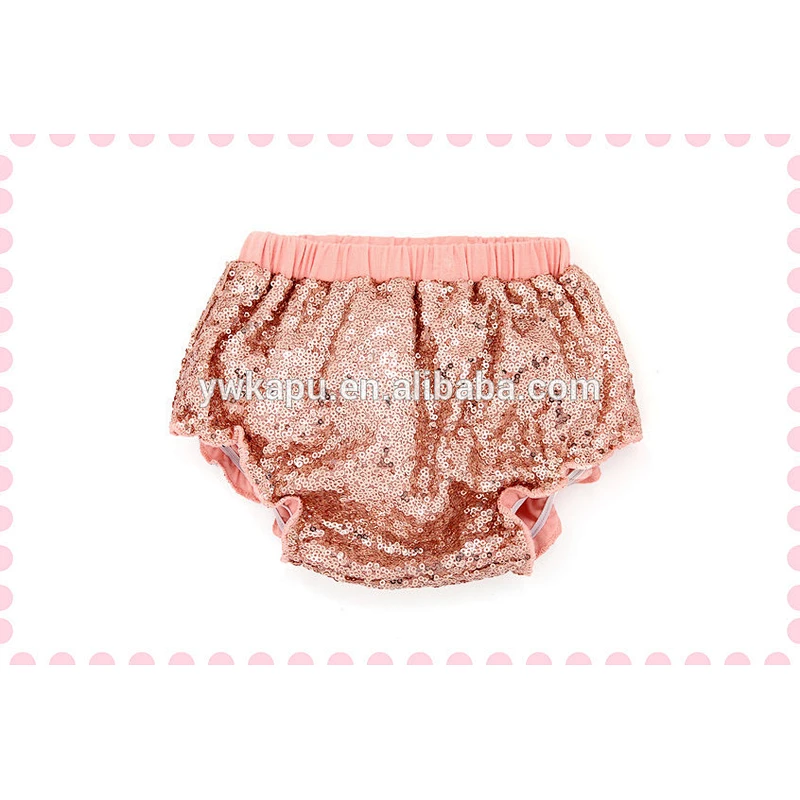 Infant Toddler Children Clothing Sequin Baby Bloomer , Adorable Baby Diaper, Wholesale Baby Sequin Shorts