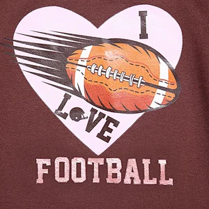 Lovely Football Print Cotton Long Sleeve Children's T-shirt