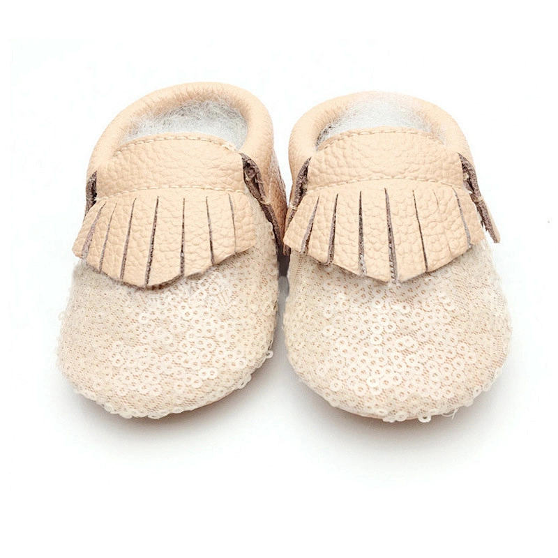New Arrival Newborn Cute Baby Shoes Sequined Tassels Toddler Shoes For Girl