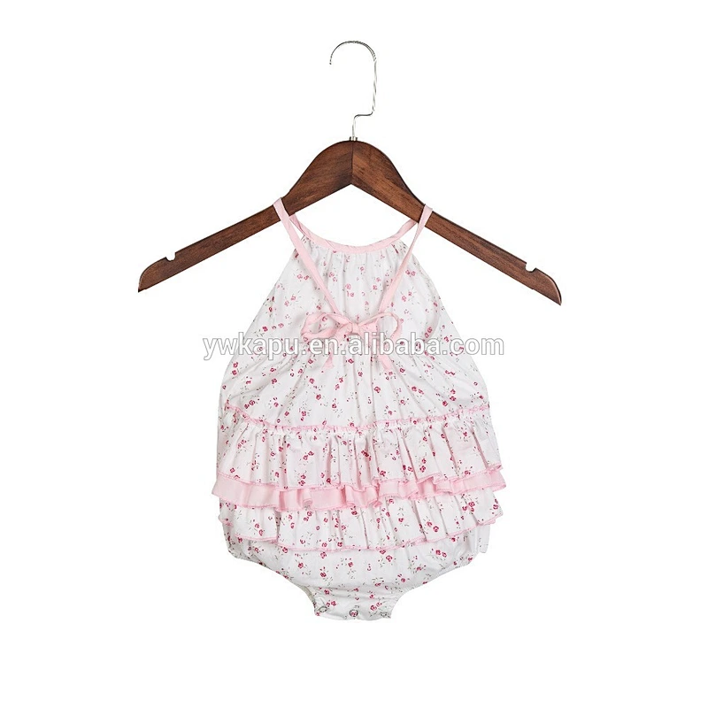 2018 Latest Fashion Design Summer Romper Soft textile Baby Bubble Romper Vintage Smocked Clothing Lovely Smocked Romper