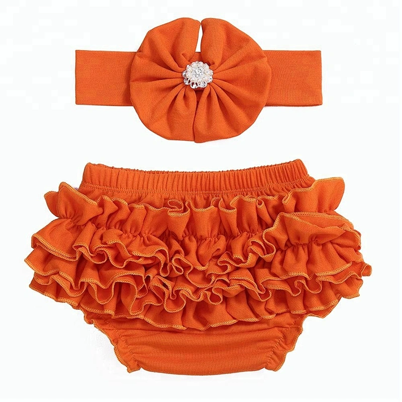 2018 Breathable cotton bloomers for kids wholesale ruffle panties baby bloomers