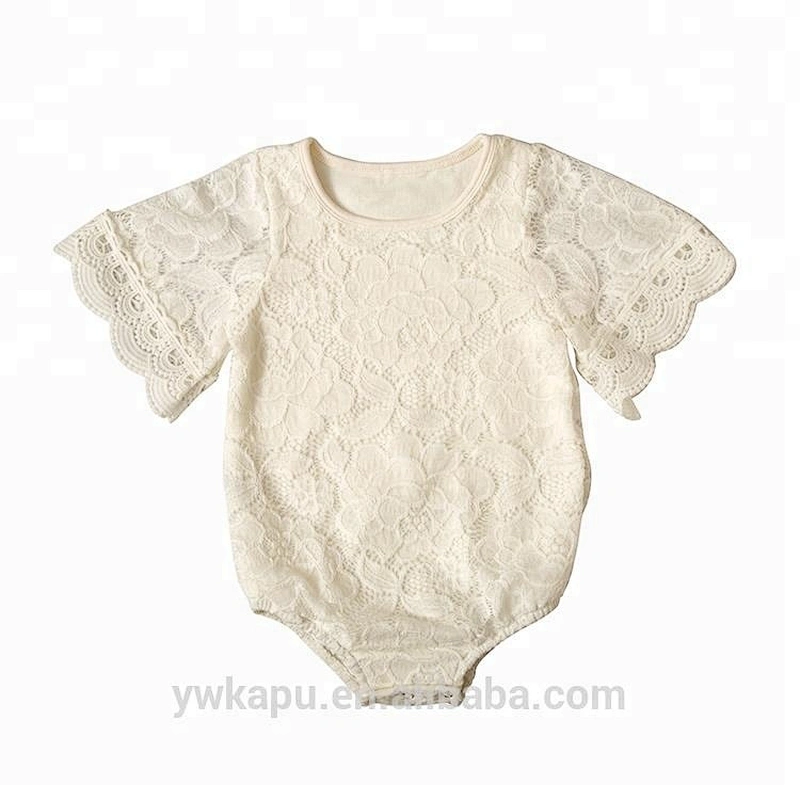 High Quality Cheap Customized Cute Toddler Lace Onesie Baby Girl Romper