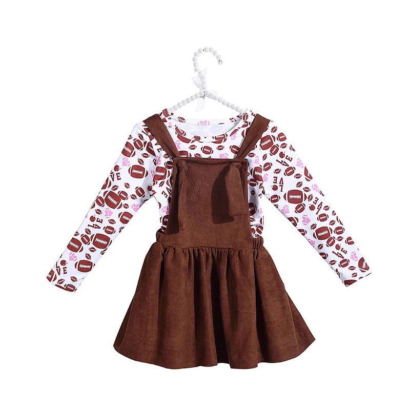 Kids Girls Winter Long Sleeve Casual Dress Set