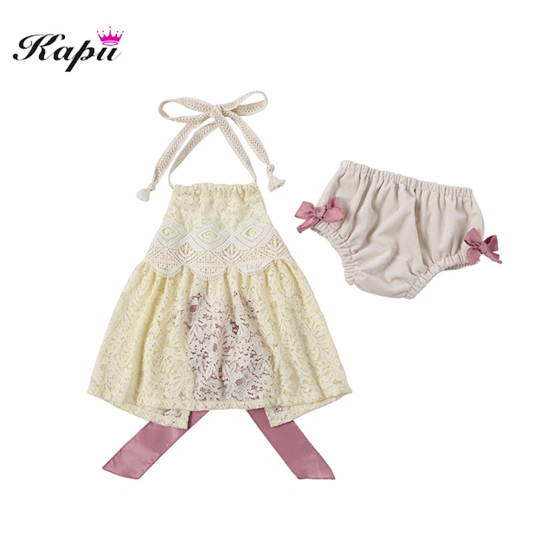 Wholesale Baby Girl Boutique Clothing Set 2 Pieces Set Lovely Baby Girls Summer Outfits