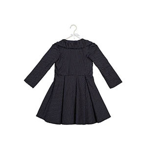 Wholesale Cheap Fashion Pink With White Dots Pleated Winter Clothes Winter Coats Kids