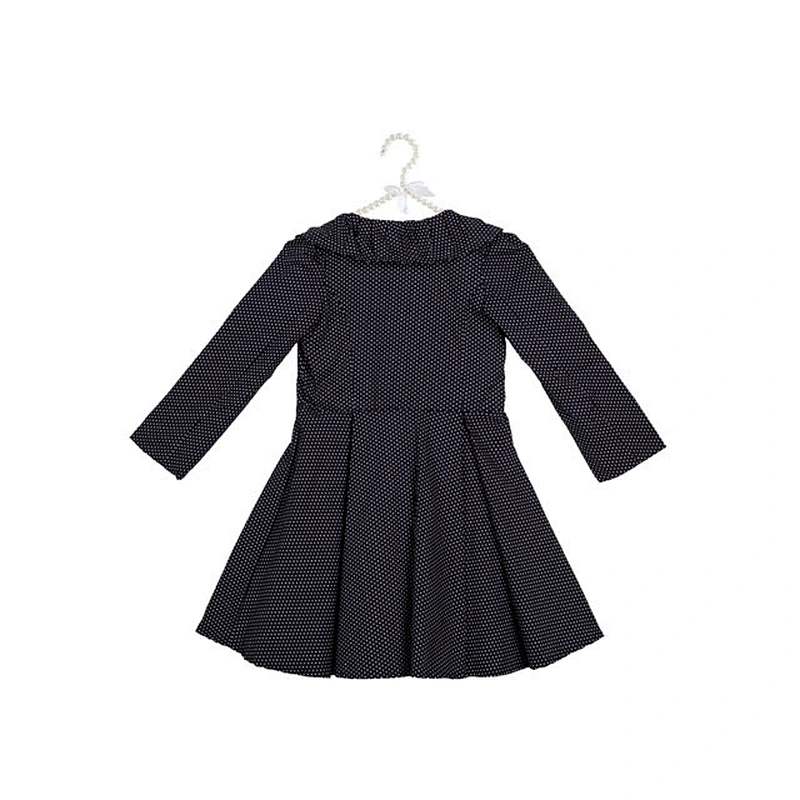 Wholesale Cheap Fashion Pink With White Dots Pleated Winter Clothes Winter Coats Kids
