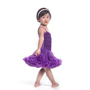 Hot sale baby girl dress design with rose summer dress