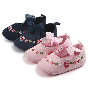 2019 Spring Fashion Boutique  Newborn Baby Girl Shoes  Embroidered Toddler Shoes For Gir