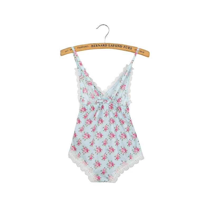 New products 2018 baby clothes vintage lace romper with high quality print