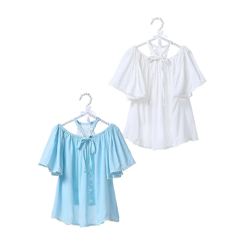 High Quality Summer Baby Girl's Off Shoulder Cotton  Tunic Top T-shirt