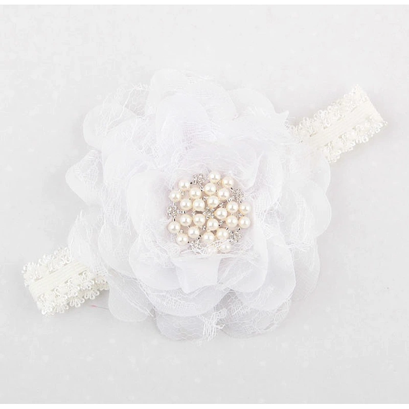 Baby Accessories Elastic Flower Headband for Baby Girls