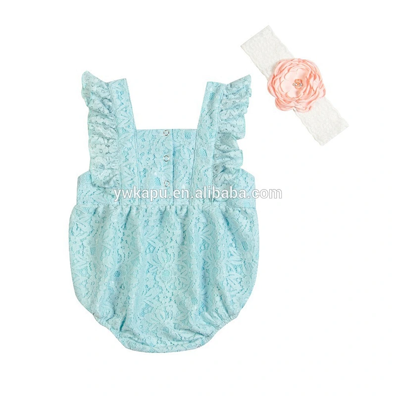 Kapu manufacture sea side bella romper lace romper wholesale price made in china