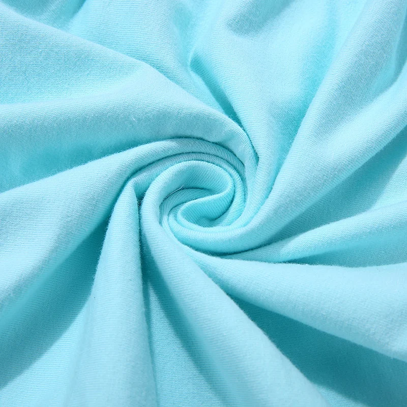 KAPU Autumn Blue cotton pink plain long chiffon slim girls cute dresses