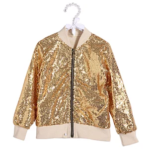 2019 OEM wholesale custom girl coats sequin jacket