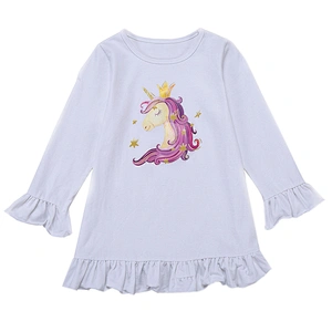Wholesale Children Clothing Cute Baby Girl Long Sleeve T-Shirt Toddler Blank Tank top