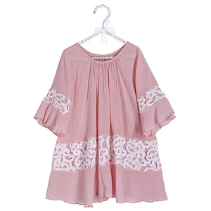 Latest design spring long sleeve tunic dress
