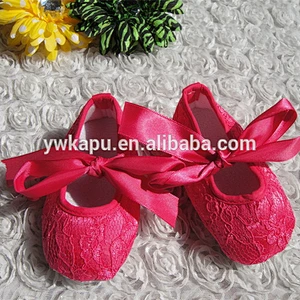 New arrival soft cotton girl baby shoes learn to walk spring autumn lace cute kids shoes