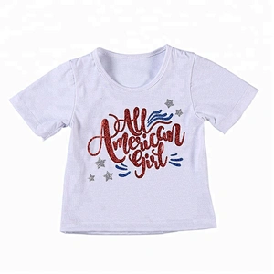 2018 Custom Printed USA 4th of July T Shirts Independence Day T-Shirt for kids