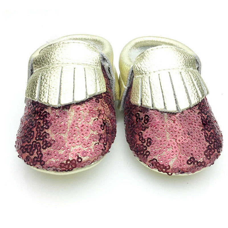 New Arrival Newborn Cute Baby Shoes Sequined Tassels Toddler Shoes For Girl