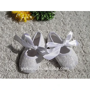 Wholesale newborn new design best price baby satin shoes in stock