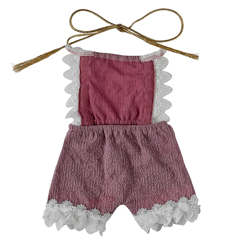 Summer cotton baby girl sleeveless  jumpsuit clothes baby ruffle romper
