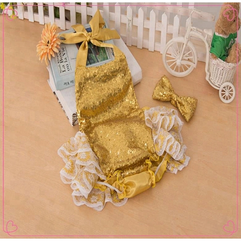 Wholesale sequin custom made jumpsuit baby romper set from china baby product