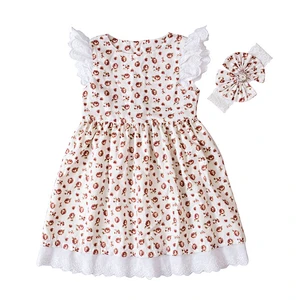 2018 Girls Lace Party Dresses Kids Girls Embroidered Floral Dress Baby Girl Princess Clothes