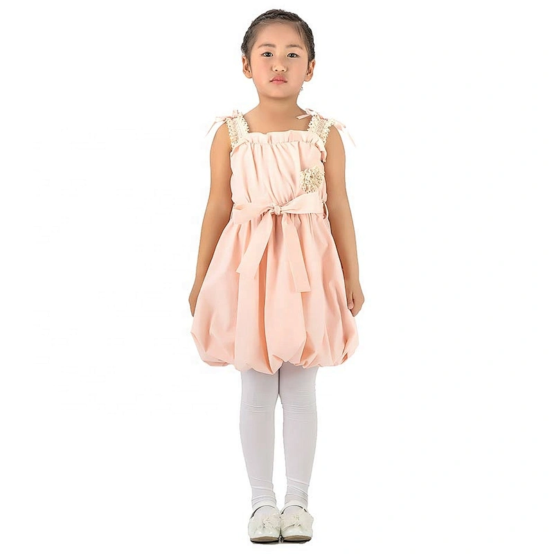 Factory Direct Selling Cute Kids Girls Lace Suspender Summer Bubble Dress