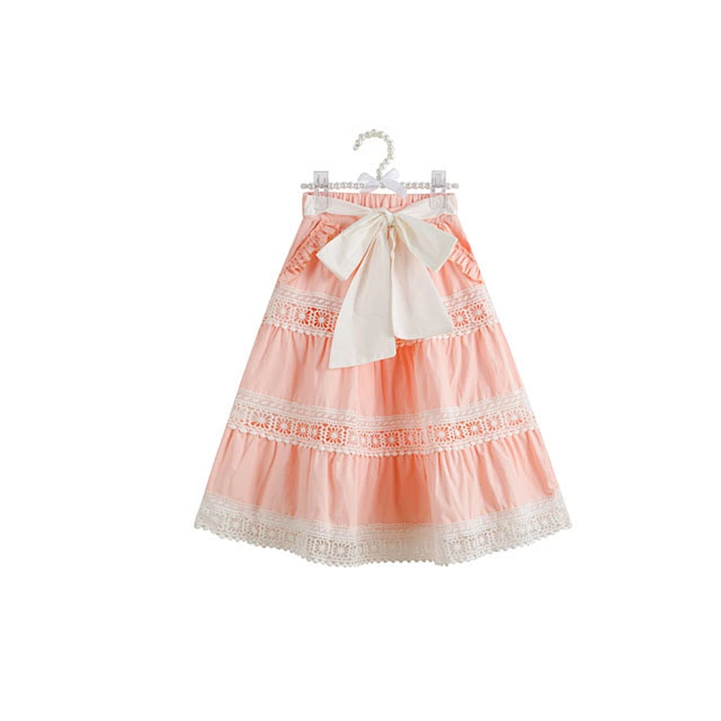 Baby Wear China Cute  Bow Knot Lace Girls Long Maxi Skirts