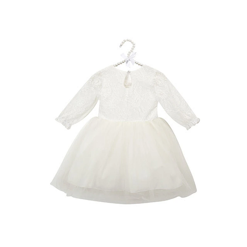 2018 Girls Lace Party Girls Embroidered Floral  For Baby Girl Princess Dress