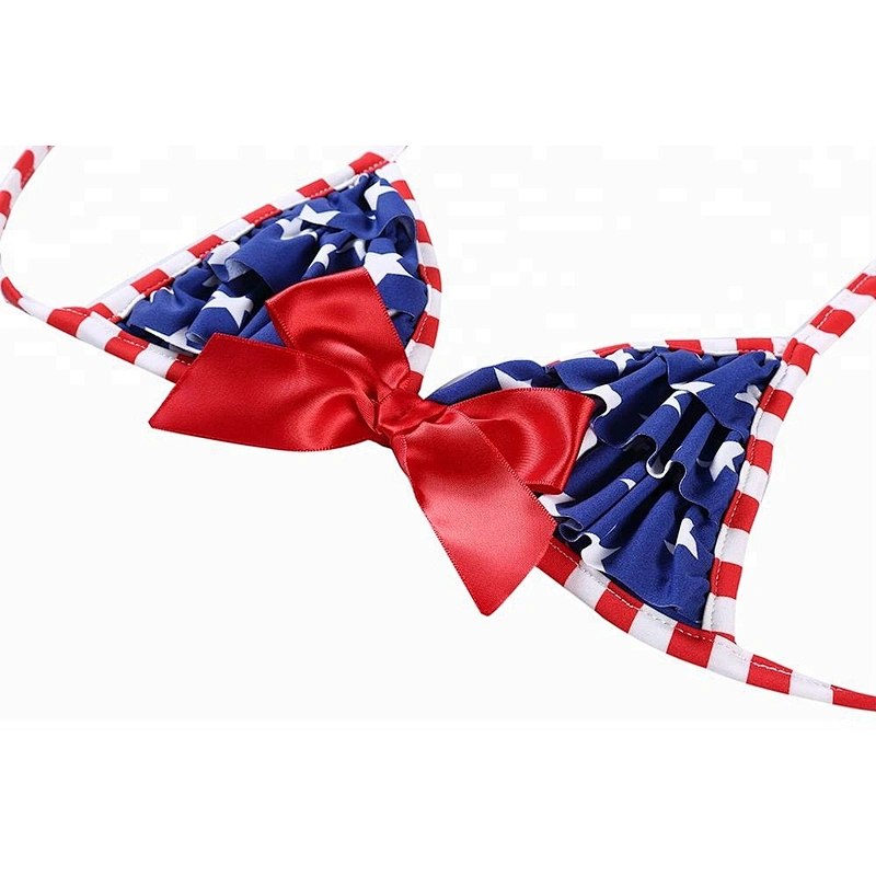 2018 Fashionable Cute Girls Swimwear Child Swimsuit Kids Bikini Swimsuit For 4th Of July