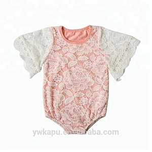 High Quality Cheap Customized Cute Toddler Lace Onesie Baby Girl Romper