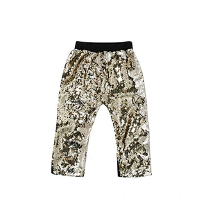 2018 Wholesale Custom Fitness Clothing Sequined Pants for Lovely Girls