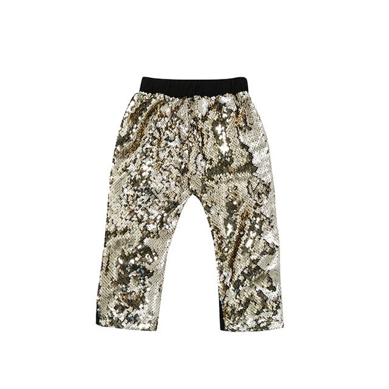 2018 Wholesale Custom Fitness Clothing Sequined Pants for Lovely Girls