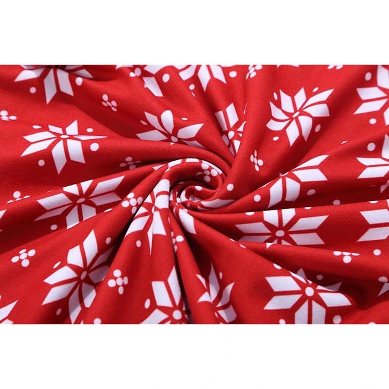 Fashionable Kids Girls Bell Sleeve Christmas Red Outfit
