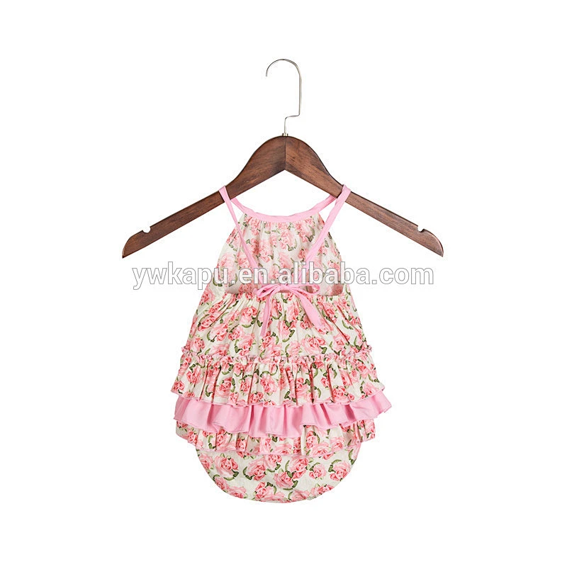 2018 hot sale summer baby fringe playsuit vintage bubble romper with tassel design