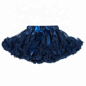 Wholesale Fancy Kids Girls Purple Tulle Ruffle Mini Pettiskirt Tutu Dress