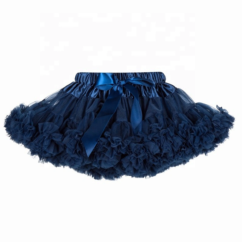 Wholesale Fancy Kids Girls Purple Tulle Ruffle Mini Pettiskirt Tutu Dress